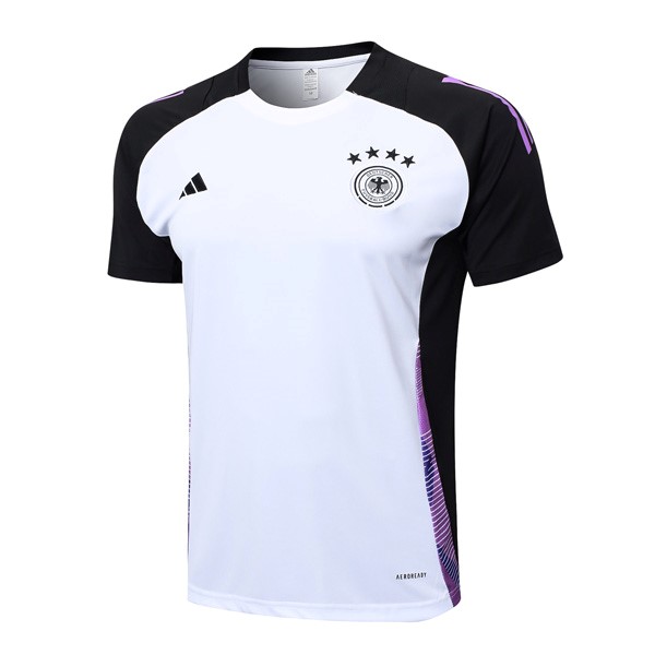 Trikot Trainingsshirt Deutschland 2024-2025 Weiß Schwarz